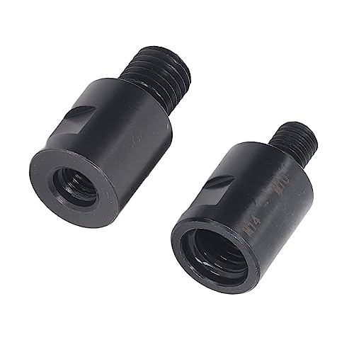 [Australia - AusPower] - Core Drill Adapter Screw Thread Adapter 2-Piece Thread Converter, Adapts M10 to M14 and Extension Rods, Stainless Steel Angle Grinder Converter for Angle Grinder Drill 
