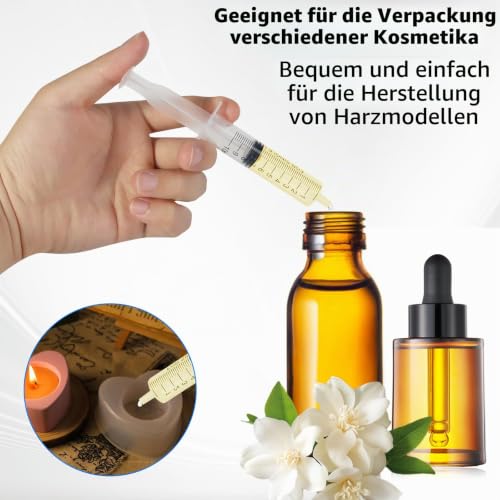 Pack of 24 Syringes 10 ml Syringe 10 ml with Cap Disposable Syringes Without Needle | Sterile Dispensing Syringe Disposable Syringes 10ml for Plant Watering Small Pet Feeding Scientific Lab