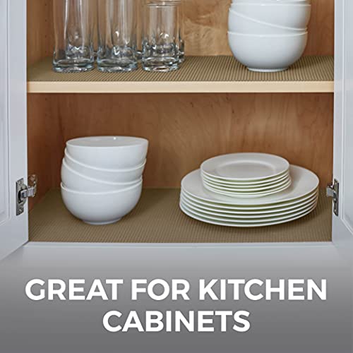 HOME GENIE Shelf Drawer and Cabinet Liner, Non Adhesive, 20x20 Light Taupe 20" x 20'