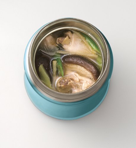 Zojirushi Stainless Steel Food Jar, 25 oz Aqua Blue 1 Count (Pack of 1)