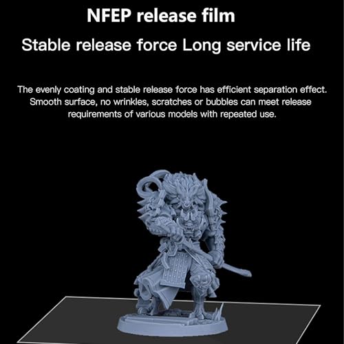 Antinsky NFEP Film 280*450mm 1pc PFA Release Film Better Performance Over FEP Accurate Print Results Better Durability Fewer Layer Lines Great for LCD Resin 3D Printer Phrozen Sonic Mega 8K Transform