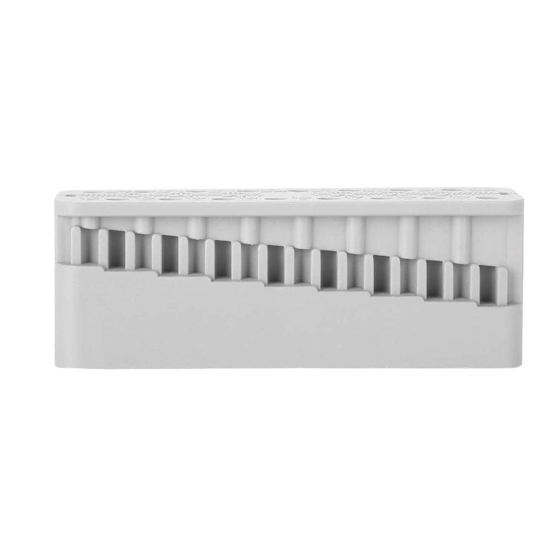 [Australia - AusPower] - Dental Endo Block Files Measuring Tools Endodontic Ruler Test Board, Professional Dental Measuring Instruments, Used in Measurement(grey) 