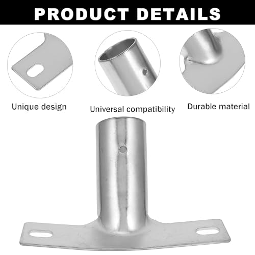 Broom Handle Holder, Set of 4, Handle Holder for Brooms, Broom Handle Holder up to Diameter 23.5 mm, with Screws for Home, Office and Patio