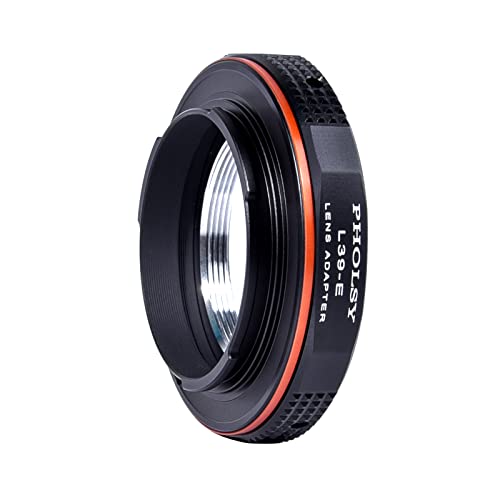 PHOLSY Lens Adapter Compatible with LTM M39 Lens and Sony E Camera Leica 39mm to Sony E