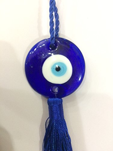 Blue Evil Eye Mystic Knot Car Wall Hanging Decor for Spiritual Protection for Bad Eye & Negativity
