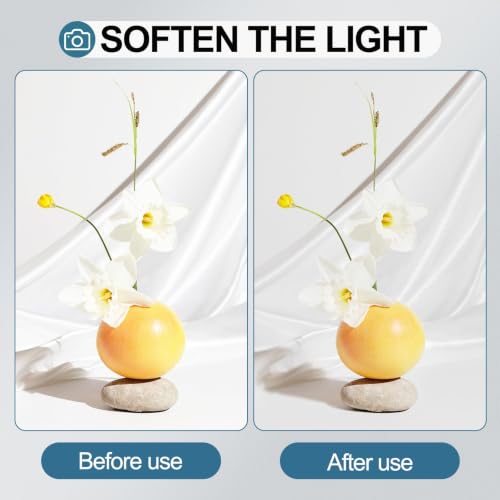 EMART 33"/84cm Translucent White Photo Soft Umbrella for Photography 2Pack White/Silver
