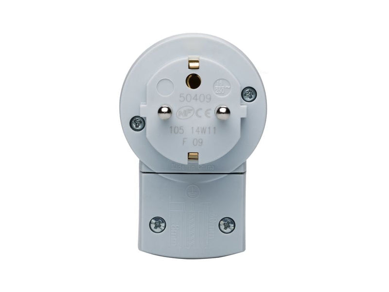 Legrand LEG50409 Double function plug 230 V ~ 16 A with switch 16 A white Schuko plug with LED switch