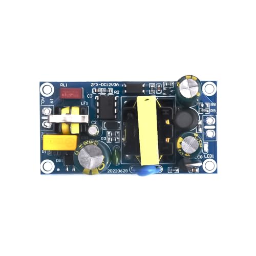 Aideepen Switching Power Supply, 100-265 V to DC 12 V 2 A Soldered AC/DC Power Supply Transformer 100-265V to 12V 2A