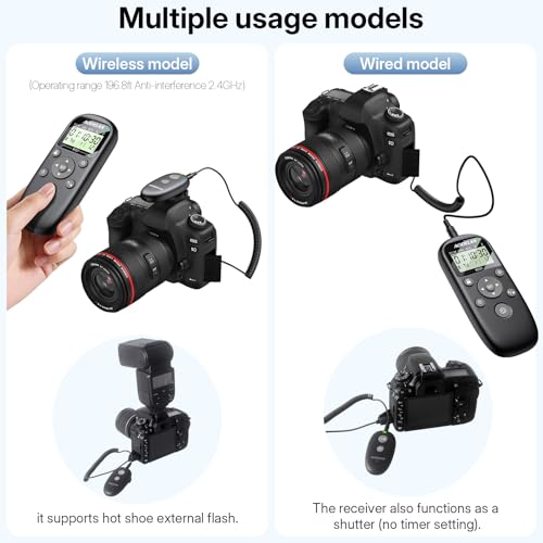 for Nikon Camera Rechargeable Remote Shutter Release with Interval Timer for nikon