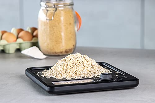 Taylor Pro Large Display Digital Dual Kitchen Scales, 5kg, Black