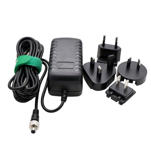 12V Locking DC Power Supply for Blackmagic Studio Camera 4K 6K Pro, Video Assist 5" 7" Monitor, Atomos Ninja V Inferno, Hollyland Mars 400s, SmallHD 702 Video Wireless Transmission Straight DC, 12V 3A