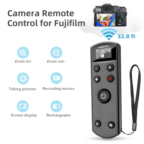 for FUIIFILM Camera Wireless Remote Control, Rechargeable Shutter Release OLED Remote for FUJFILM