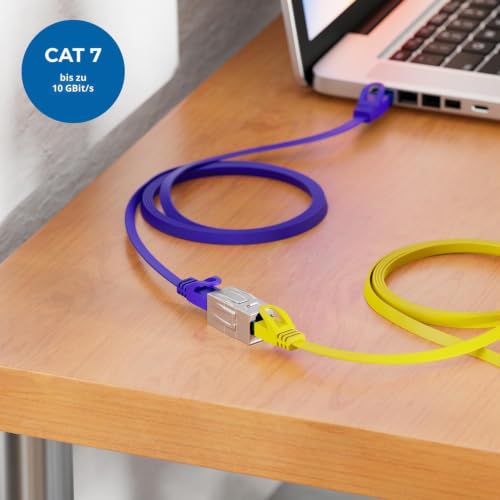 deleyCON RJ45 Coupling CAT 7 10Gbps 600 MHz Metal, Pack of 4, Silver | Connector CAT7 Extension, Ethernet Adapter, Compatible with Cat8 Cat7 Cat6 Cat5, Patch Cable, LAN DSL POE, 2x RJ45 Female 4 pieces