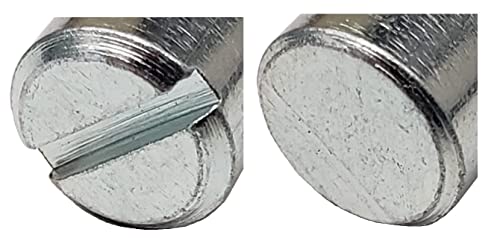 25 zinc-plated cross dowels barrel nuts, 10-24 thread, 12mm x 10mm, CNC-machined by SuperDealStuff