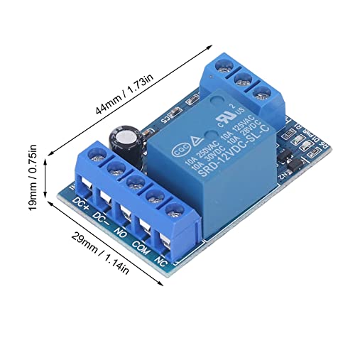 Automatic Water Level Controller Module with Liquid Level Sensor, DC 12 V, Relay Board for Pump Control, 44 x 29 x 19 mm, 10 A Load