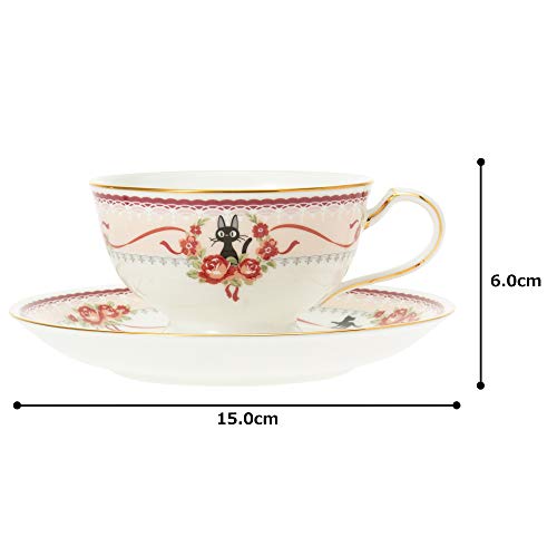 Noritake Majo Kiki's delivery Service Tea Coffee Cup Plate (Pink) MJ97221/H-612L Pink