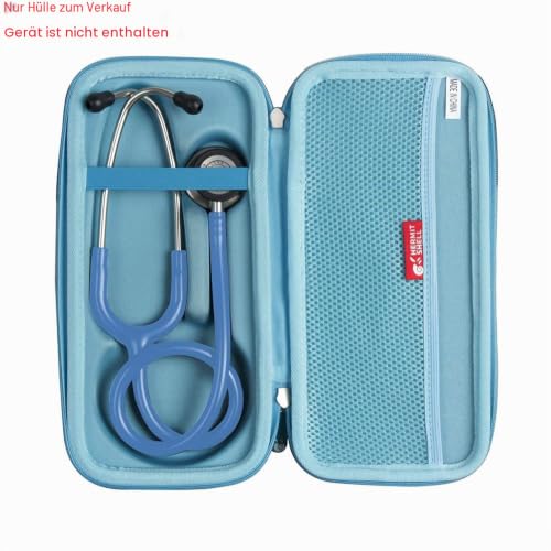 Hermitshell Hard travel case for 3M Littmann Classic III stethoscope for monitoring