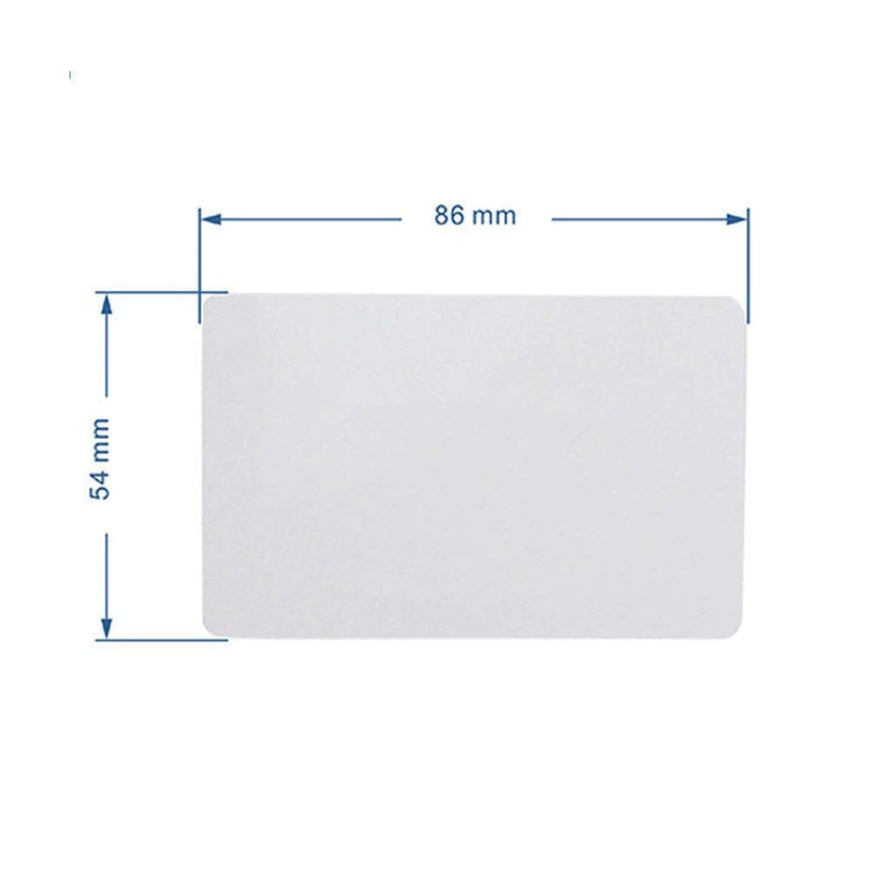 White Smart RFID Cards Proximity 125kHz TK4100 / EM4100 / EM4200 Plastic PVC Access Control Card Write Only (Pack of 50) Pack of 50