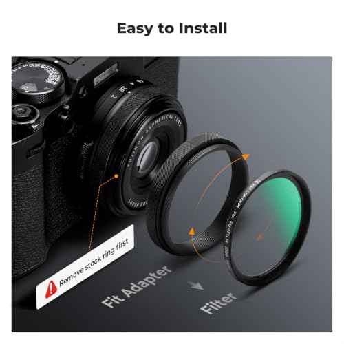 K&F CONCEPT Black Diffusion 1/4 Filter (Black) Compatible with X100 Series