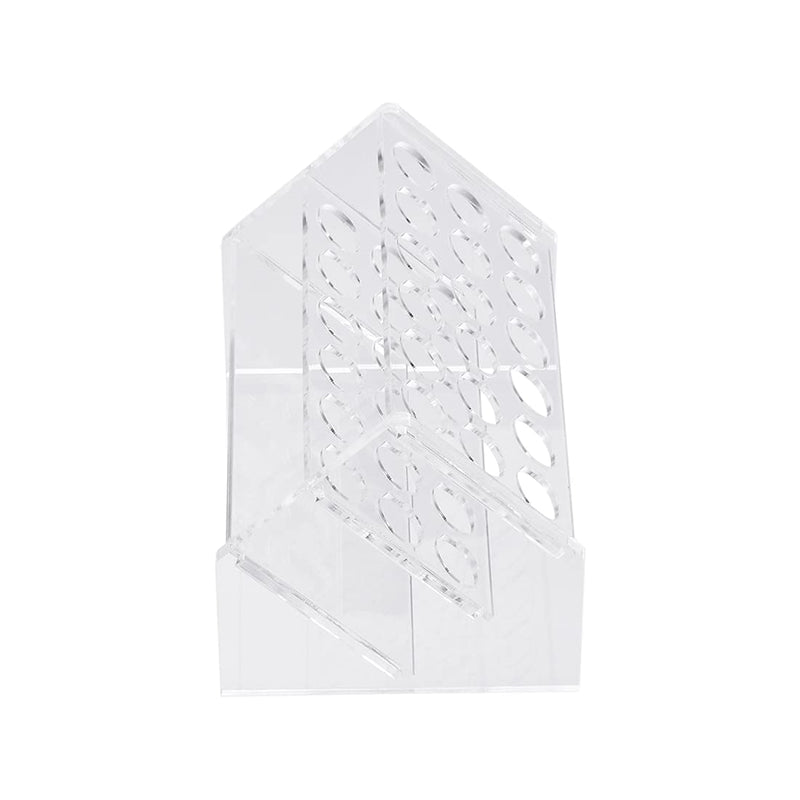 uxcell Slant Rack Acrylic Test Tube Holder 18 Wells for 10ml/15ml Centrifuge Tubes Clear