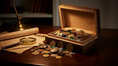 Handmade wooden jewelry and keepsake box by The Great Indian Bazaar, 8x5 inch brown decorative storage box.