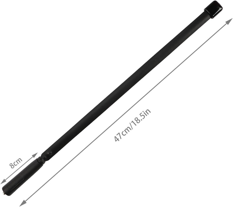 HYS Tactical Foldable Whip Antenna, SMA-Feamle, VHF UHF 144/430Mhz, Gooseneck Antenna for Kenwood TYT Retevis BAOFENG UV-82 UV-B5 GT-3 BF-F8HP UV-5RA UV-5RE UV-5R Two-Way Radio Scanner