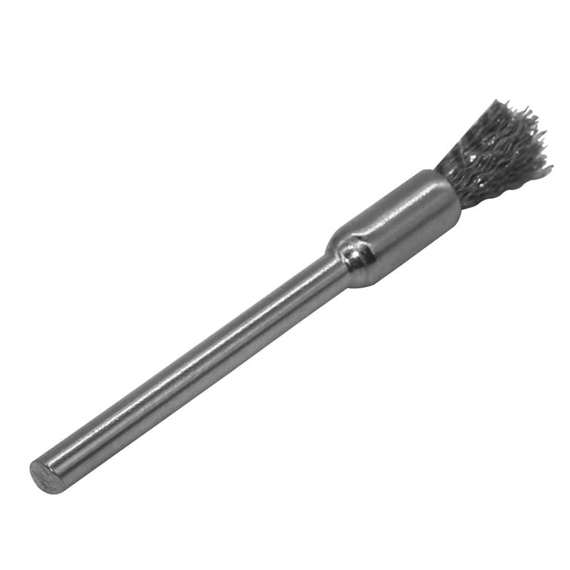 [Australia - AusPower] - 20 pcs Steel Cleaning End Brushes Pen 1/5?(5mm) x 1/8?(3mm) Wire Brush Rust Paint Removal Bits Polishing Rotary Tools Wire Brush 3*5mm 20PCS 