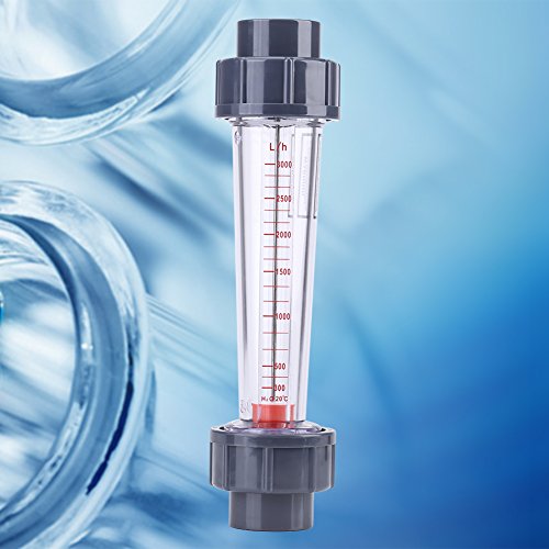 LZS-25 Meter Plastic Tube Type 300-3000L/H Water Rotameter Liquid Flowmeter Measuring Tools for Chemical Light