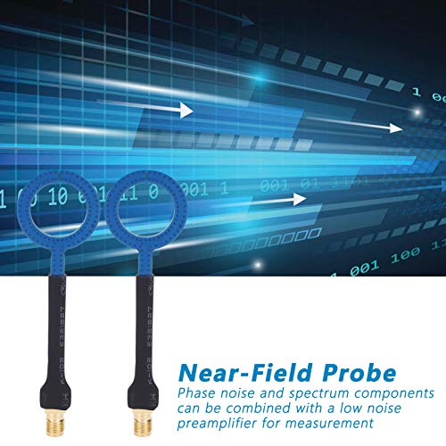 2-Piece EMC Near Field Probes and Magnetic Field Probes Set 20 mm Diameter with SMA Socket Interface 1.6 mm / 0.06 Inch