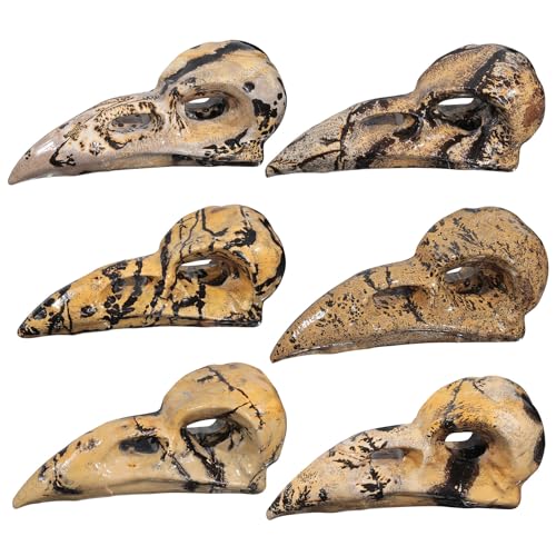 mookaitedecor Natural Grass Flower Jasper Crystal Dragon Skull Ornament Raven Skull
