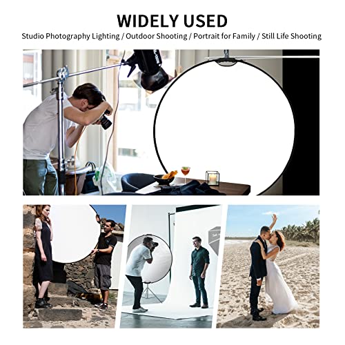 Selens 43 in 5 in 1 Photography Reflector, Collapsible Light Reflector 43 Inch