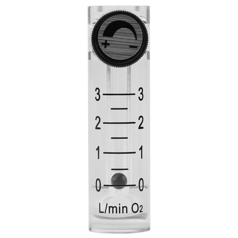Gas Flow Meter, Oxygen Flowmeter Flow Meter 0-3LPM Flow Meter with Control Valve for Oxygen/Air/Gas