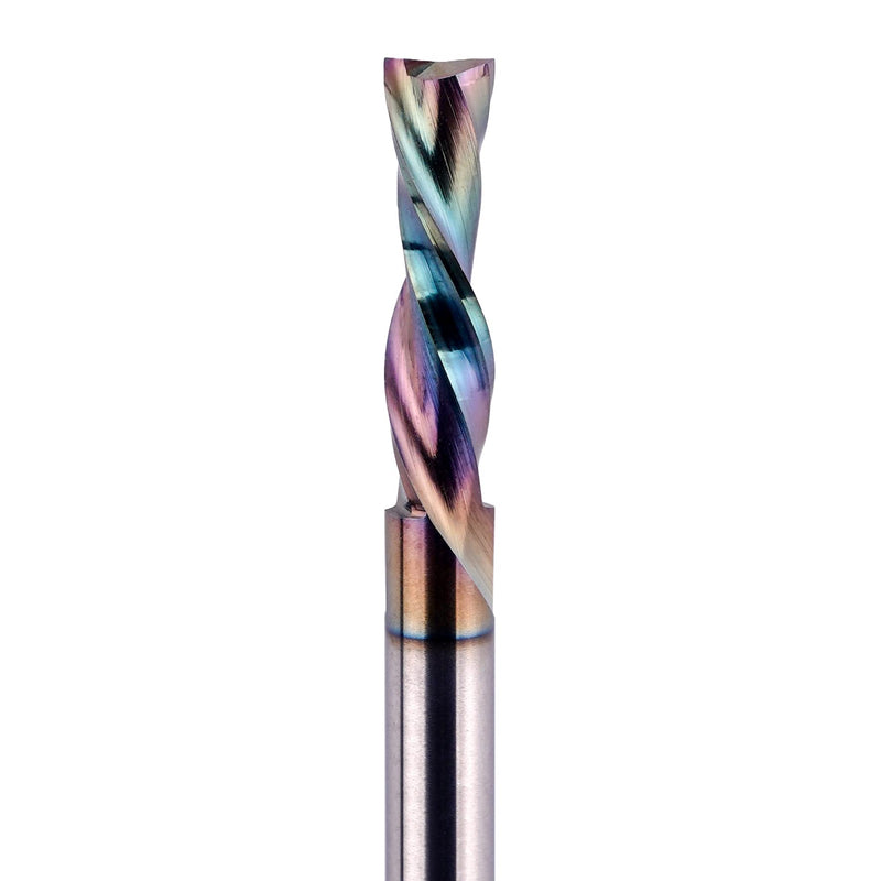 [Australia - AusPower] - SpeTool 1/4 Inch Shank Downcut Spiral Router Bit 1/4 Inch Cutting Diameter 1 inch Cutting Length with Extra Long Life Coating CNC Router Bits End Mill for Woodwork Mortise Slot 1/4" Dia - 1" CL -1/4" Shank DOWN CUT 