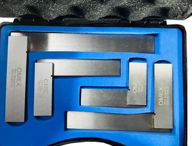 PRECISION STEEL HARDENED SQUARE SET GROUND MACHINIST TOOL 2" 3" 4" 6" NEW DIN875 I PLASTIC BOXED