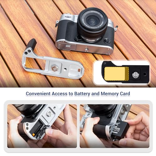 Soft Eyecup Eyepiece & Metal Hand Grip L Bracket for Fuji Fujifilm X-T50 XT50 Camera