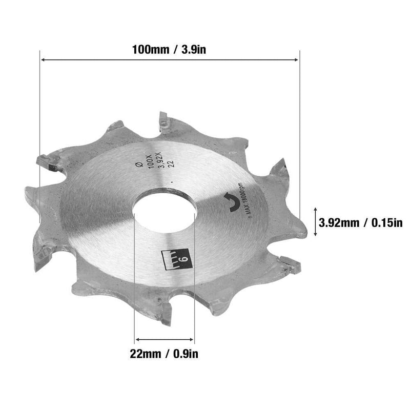[Australia - AusPower] - Biscuit Jointer Blade, 100mm Carbide Biscuit Jointer Blade Cutter Replacement for Woodworking 