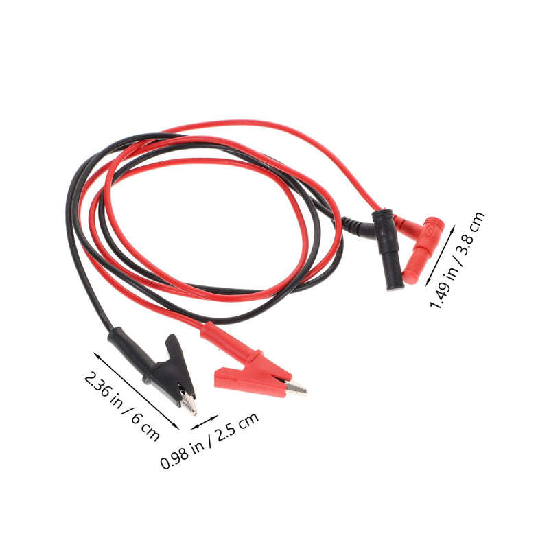 [Australia - AusPower] - 1pair Alligator Clips for Multimeter Testing Probe Banana Plug Leads Copper for Automotive Maintenance and Electrical Diagnostics 1 