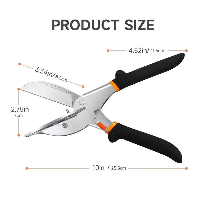 [Australia - AusPower] - TOWOT Multi Angle Trim Cutter Miter Shears for Molding, Adjustable at 45 To 135 Degree With Safety Lock Hand Tools for Cutting Plastic, PVC, No Replacement Blade 