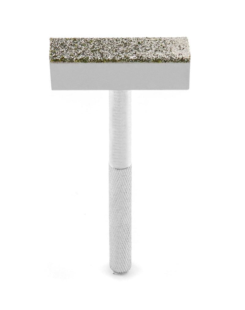 QWORK 3 Pieces Sharpening Stone Dresser, Diamond Grinding Wheel Straightener for Grinding Deburring Discs, 45 x 10 mm Head