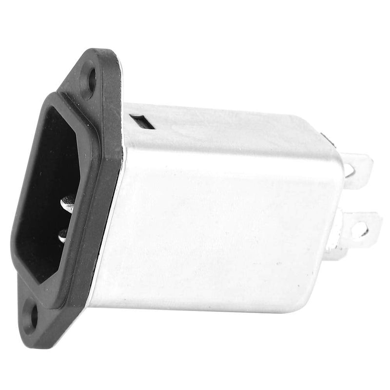 EMI Performance Filter, AC 115V-250V Mains Filter Single Phase Filter | High Quality Filter IEC-320 C14 Plug Socket Electronic Components 10A CW1D-10A-T 50/60Hz Electromagnetic Interference Filter