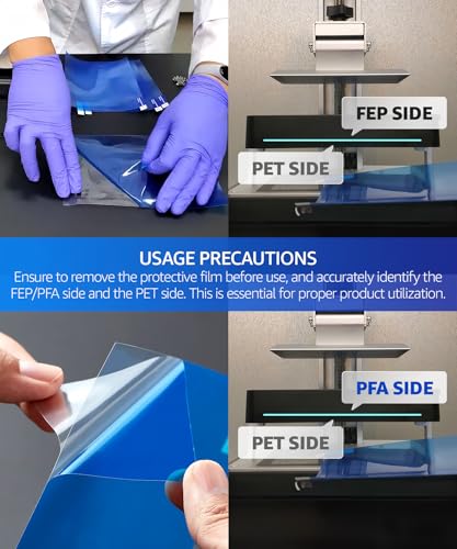 SuperDurable 5x Tougher FEP Release Film, Korea (280mm x 200mm x 5pcs) 5 280mm x 200mm