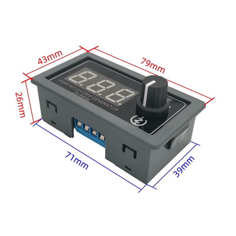 PWM Signal Generator 1Hz-150KHz Adjustable PWM Duty Cycle Module 30A 360W PWM Pulse Generator Driver Module with LCD Display Generator ZK-PP3K