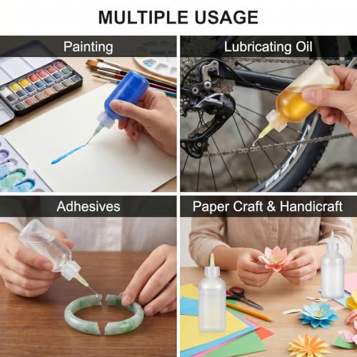 6Pcs Precision Glue Applicator, Glue Bottles Squeeze Bottle