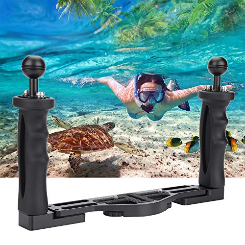 Aluminum Tray with Dual Handle Grips Photography Accessory for Underwater Camera Housing