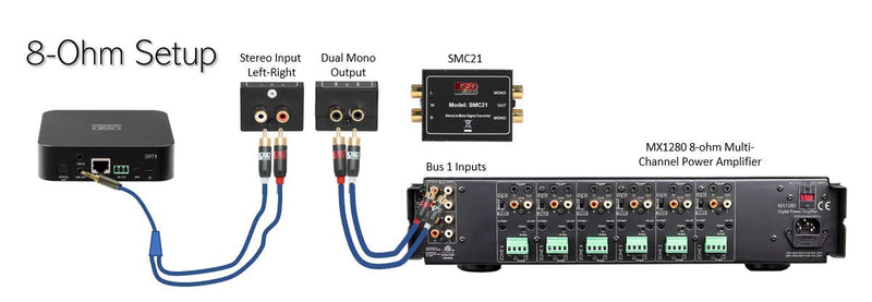 OSD Audio SMC21 Stereo to Mono Converter – Gold-Plated RCA Connections and 1:1 Ratio Audio Transformer