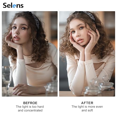 Selens 23.6x35.4in/60x90cm Oval Light Reflector Diffuser 23x35inch/60x90cm with carrying bag
