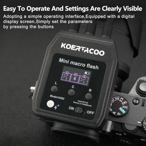 Triple Macro Flash, 2 Xenon (5600K),1 x LED Solid Light (6500K).