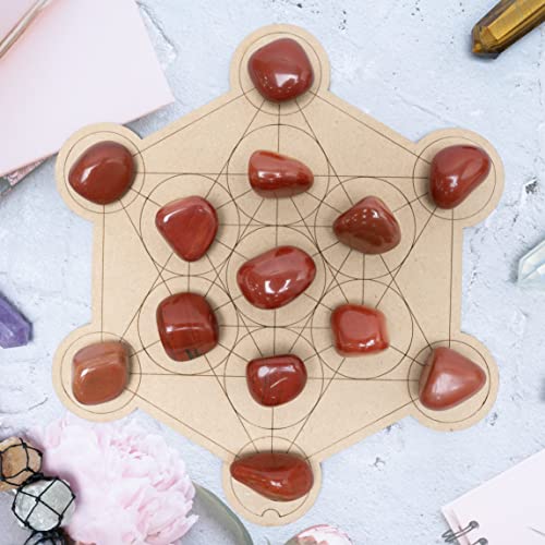 ZAICUS 1lb Red Jasper Tumbled Stones | Polished Crystals Healing | Natural Stones | Feng Shui | Chakra Balancing | Good Luck | Reiki Gift | Home Decor | Size 20-25 mm Red Jasper Tumble 1 Lb
