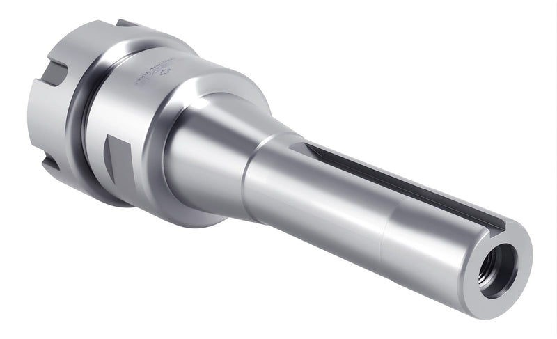 Accusize Industrial Tools R8 Shank Er32 Collet Chuck, Max RPM: 8000 RPM, 7/16''-20 Drawbar End, Max TIR 0.0002'' O.D to I.D. 0223-0232 | Drawbar End 7/16 in-20, Max TIR 0.0002 in O.D to I.D, Slotted Nut, 0.08-0.787 in Capacity R8-ER32
