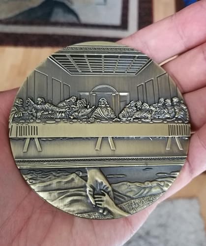 Jesus Christ Last Supper 3D Commemorative Coin - Religious Souvenir